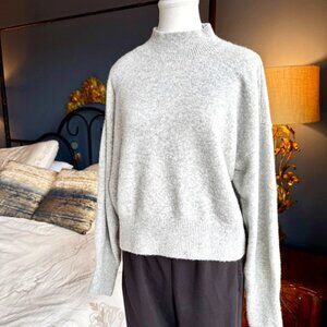 Light Grey Mock Neck Sweater